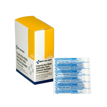 Metal Detectable Light Woven Fingertip Bandages, 1 3/4